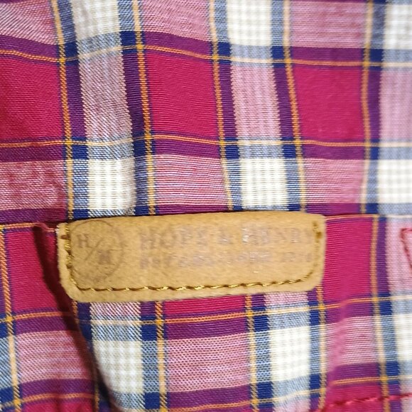 Hope & Henry / Long Sleeve Shirt / Kids Boys / Size XXS / Red Plaid / Button Dow - Picture 4 of 6